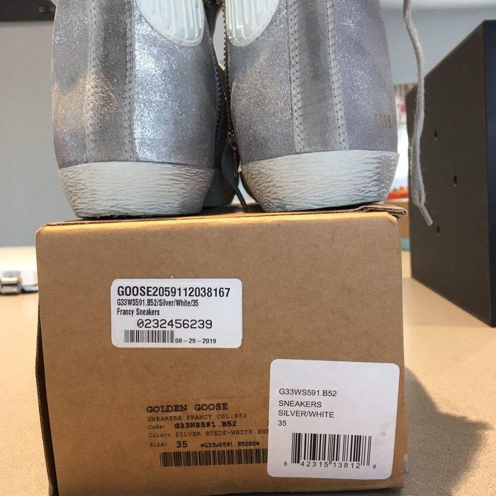 Golden Goose Francy Sneaker Silver/White Sherpa 5 - Picture 2 of 8